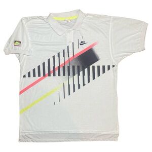 Vintage 80’s Nike Challenge Court Tennis Andre Agassi Polo Shirt
